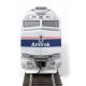 EMD F40PH - Standard DC -- Amtrak(R) 393 (Phase IV silver, Wide Blue, Thin Red, White Stripes)