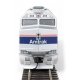 EMD F40PH - Standard DC -- Amtrak(R) 404 (Phase IV silver, Wide Blue, Thin Red, White Stripes)