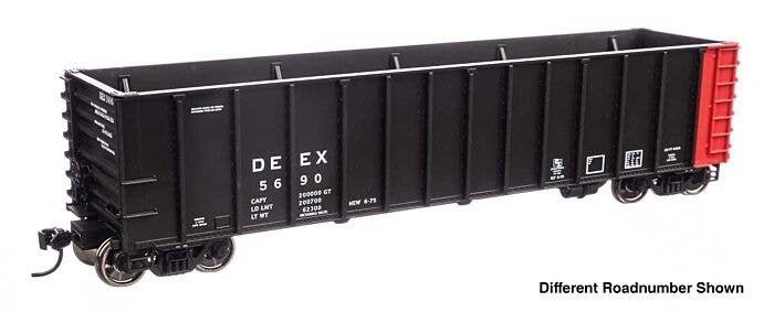 50′ PS 4000 Cu Ft Coal Gondola - Ready to Run -- Detroit Edison (DEEX) 5780, HO, WalthersMainline 56209