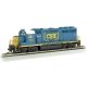 EMD GP40 - Standard DC -- CSX 4409 (Dark Future, blue, yellow)