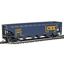 Offset Hopper - Ready to Run -- CSX Transportation (blue, yellow Boxcar Logo), HO, WalthersTrainline 1425