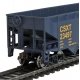 Offset Hopper - Ready to Run -- CSX Transportation (blue, yellow Boxcar Logo), HO, WalthersTrainline 1425