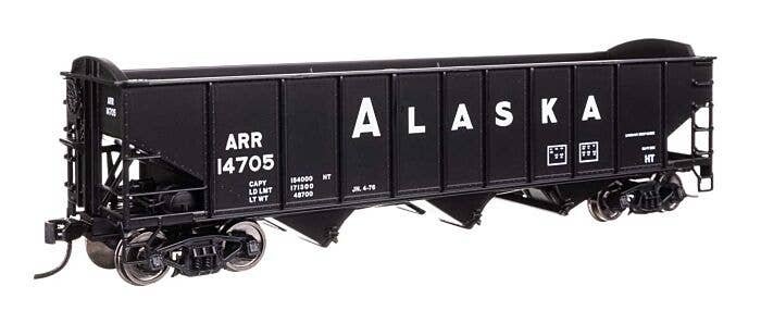 70-Ton AAR 3-Bay Open Hopper - Ready to Run -- Alaska 14705, HO, WalthersMainline 56733