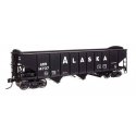 70-Ton AAR 3-Bay Open Hopper - Ready to Run -- Alaska 14737, HO, WalthersMainline 56735