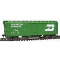 40′ Plug-Door Track Cleaning Boxcar - Ready to Run -- Burlington Northern (Cascade Green, white Large Logo), HO, WalthersTrain