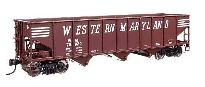 70-Ton AAR 3-Bay Open Hopper - Ready to Run -- Western Maryland 70020, HO, WalthersMainline 56757