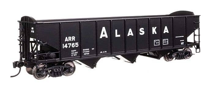 70-Ton AAR 3-Bay Open Hopper - Ready to Run -- Alaska 14765, HO, WalthersMainline 56736