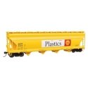 ACF 5250 4-Bay Centerflow Covered Hopper - Ready to Run -- Shell Chemical 5232, HO, WalthersMainline 49218