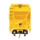 ACF 5250 4-Bay Centerflow Covered Hopper - Ready to Run -- Shell Chemical 5232, HO, WalthersMainline 49218