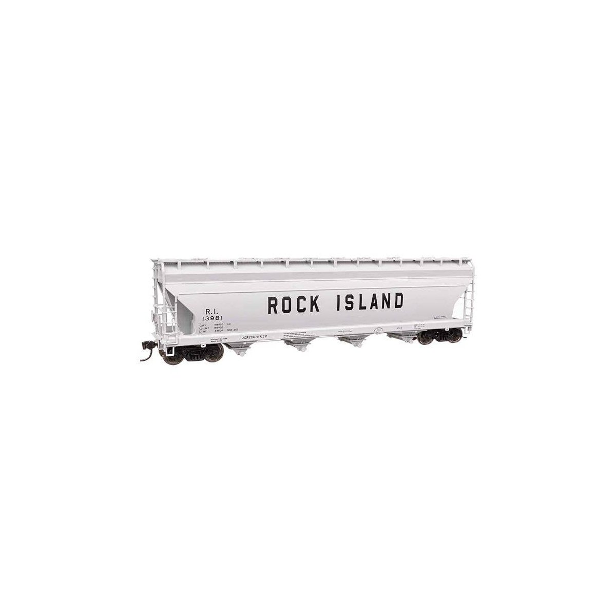 ACF 5250 4-Bay Centerflow Covered Hopper - Ready to Run -- Rock Island 13981, HO, WalthersMainline 49216
