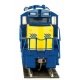 EMD GP9M - Standard DC -- Ontario Northland 1600 (yellow, blue Chevrons Logo)