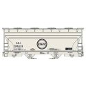 ACF 2-Bay Covered Hopper - Kit -- Chicago & Eastern Illinois 706473 (gray, black, Buzz Saw Logo), HO, Accurail Inc 81513