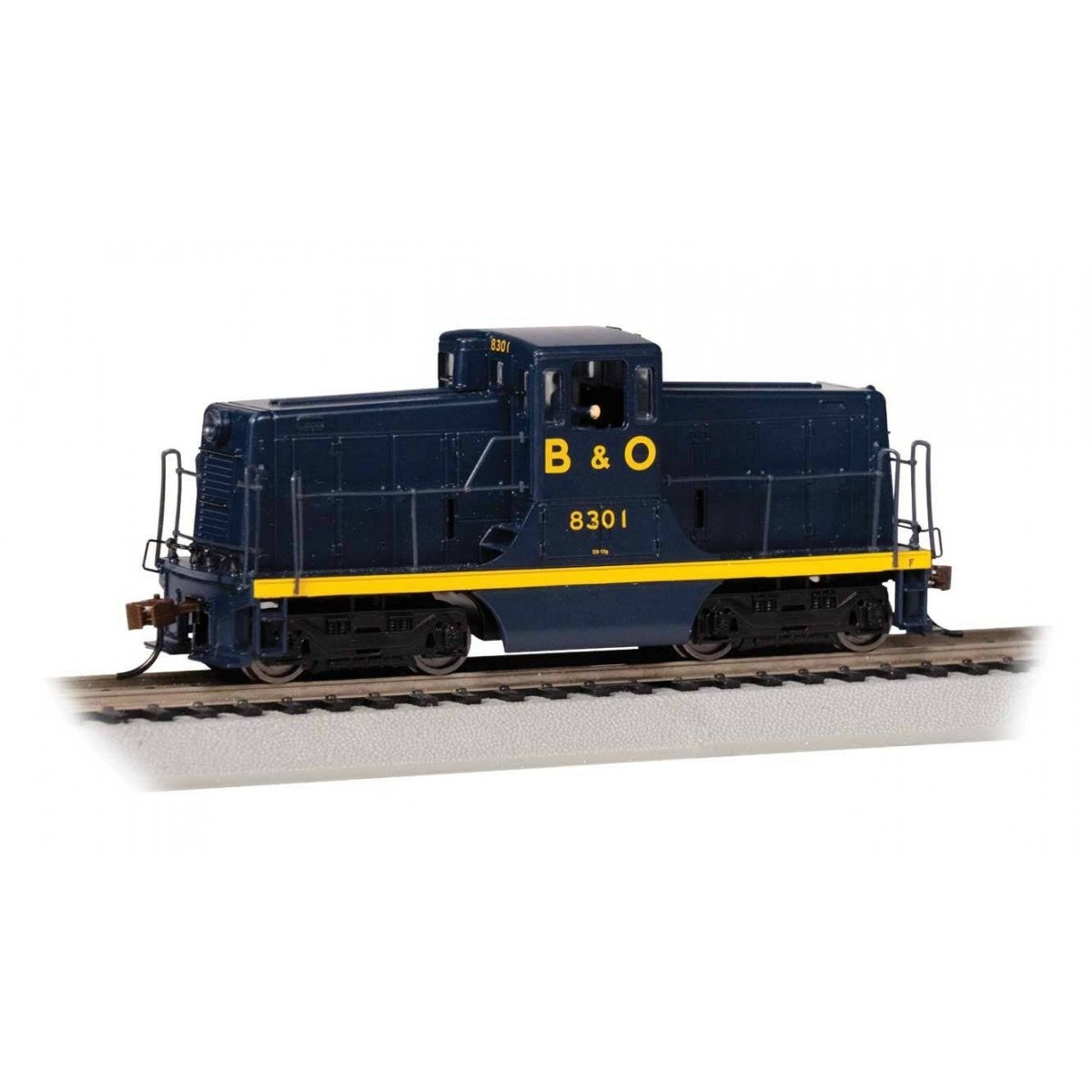 GE 44-Ton Switcher - Sound and DCC - Sound Value -- Baltimore & Ohio 8301 (blue, yellow)