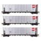 50′ RD-4 Hopper 3-Pack - Ready to Run -- Alliant Energy IESX 1007, 1038, 1061, HO, WalthersMainline 56875