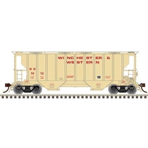 Portec 3000 2-Bay Covered Hopper - Ready to Run - Master(R) -- Winchester & Western , HO, Atlas Model Railroad Co. 20007703