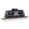 GE 44-Ton Switcher - Sound and DCC - Sound Value -- Atchison, Topeka & Santa Fe 468 (Zebra Stripes black, silver)