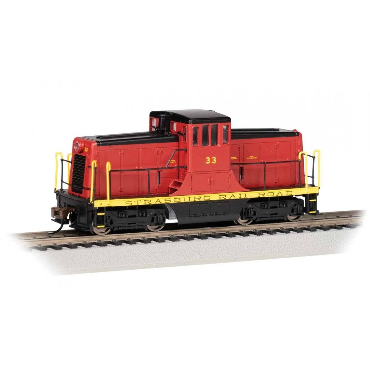 GE 44-Ton Switcher - Sound and DCC - Sound Value -- Strasburg 33 (red, yellow, black)