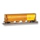 Canadian Cylindrical 4-Bay Grain Hopper - Ready to Run - Silver Series(R) -- Government of C, HO, Bachmann Industries 19105