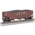 Bethlehem Steel 3-Bay 100-Ton Open Hopper - Ready to Run - Silver Series(R) -- Union Pacific, HO, Bachmann Industries 18702