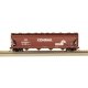 56′ ACF Center-Flow Covered Hopper - Ready to Run - Silver Series(R) -- Conrail (Boxcar Red,, HO, Bachmann Industries 17560