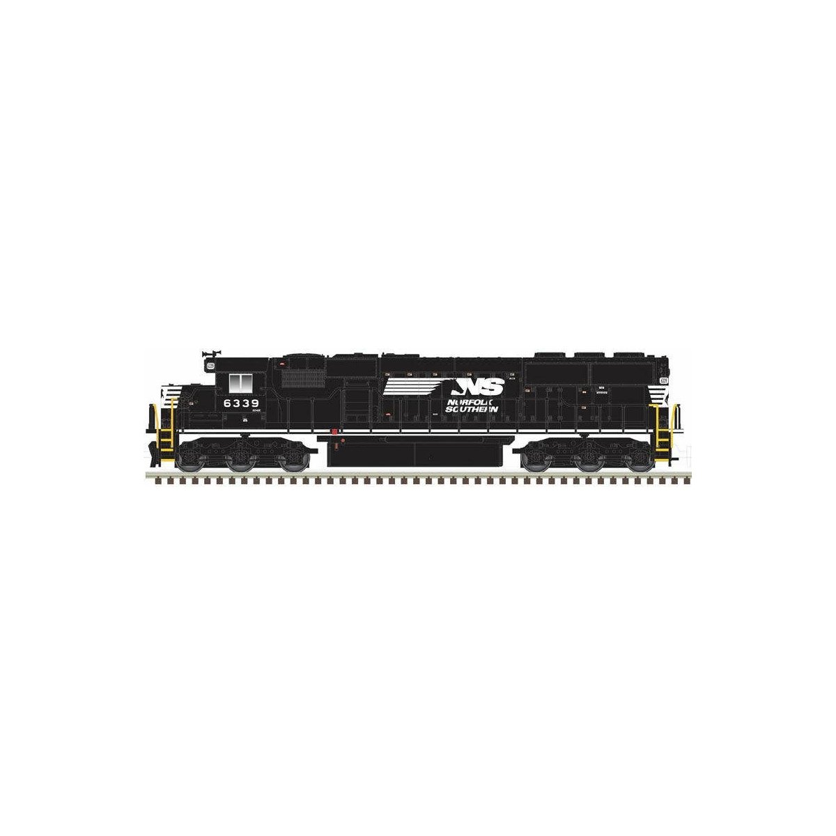 EMD SD50 with Ditch Lights - ESU LokSound and DCC - Master Gold(TM) -- Norfolk Southern 6349 (black, white, SD40E)