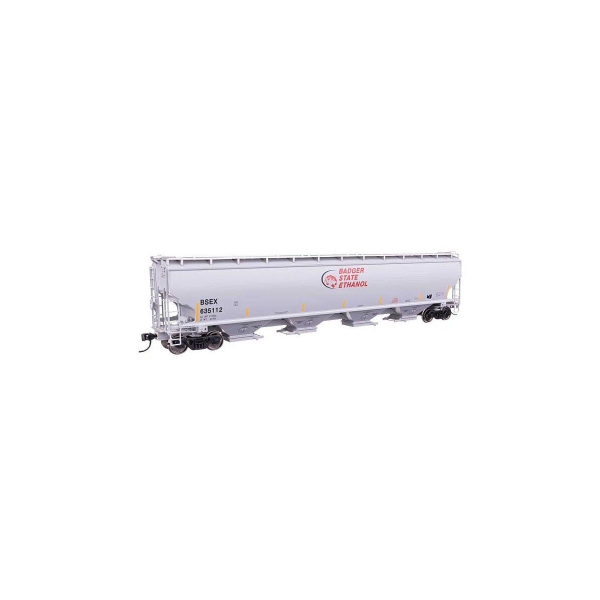 67′ Trinity 6351 4-Bay Covered Hopper - Ready to Run -- Badger State Ethanol BSEX 635112, HO, WalthersProto 110314