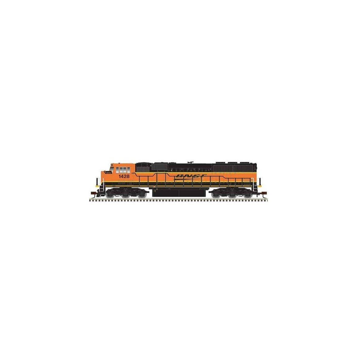 EMD SD60M with Ditch Lights - ESU LokSound and DCC - Master Gold(TM) -- BNSF Railway 1452 (H3, orange, yellow, black)