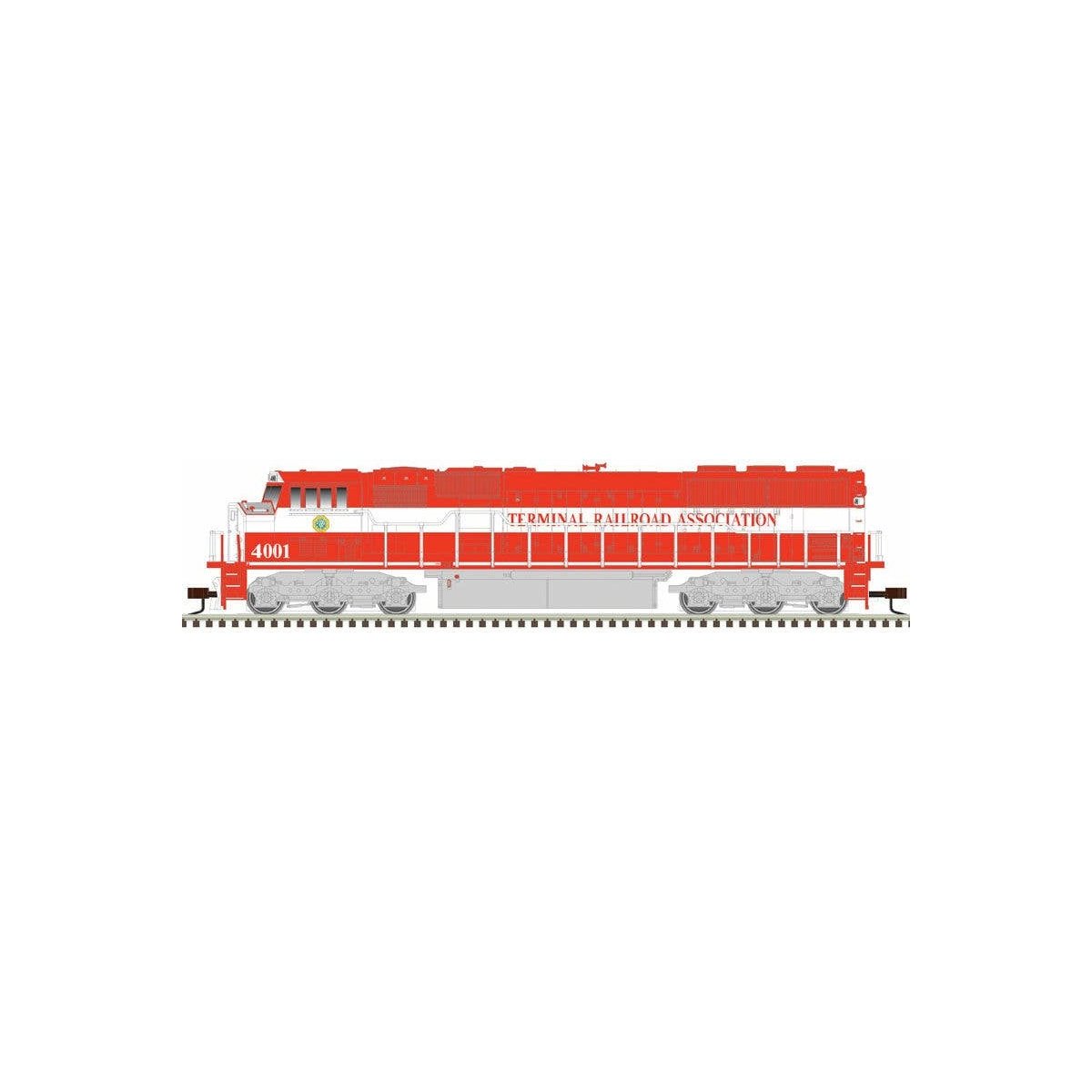 EMD SD60M with Ditch Lights - ESU LokSound and DCC - Master Gold(TM) -- Terminal Railroad Association TRRA 4001 (red, white)