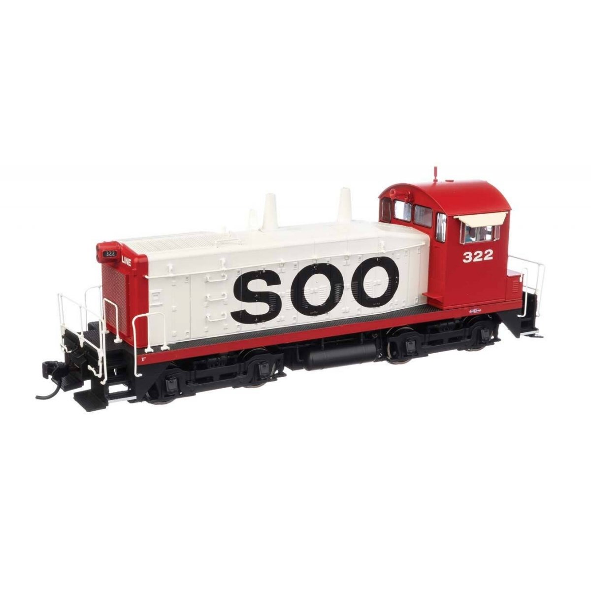 EMD SW1200 - LokSound 5 Sound & DCC -- Soo Line 322
