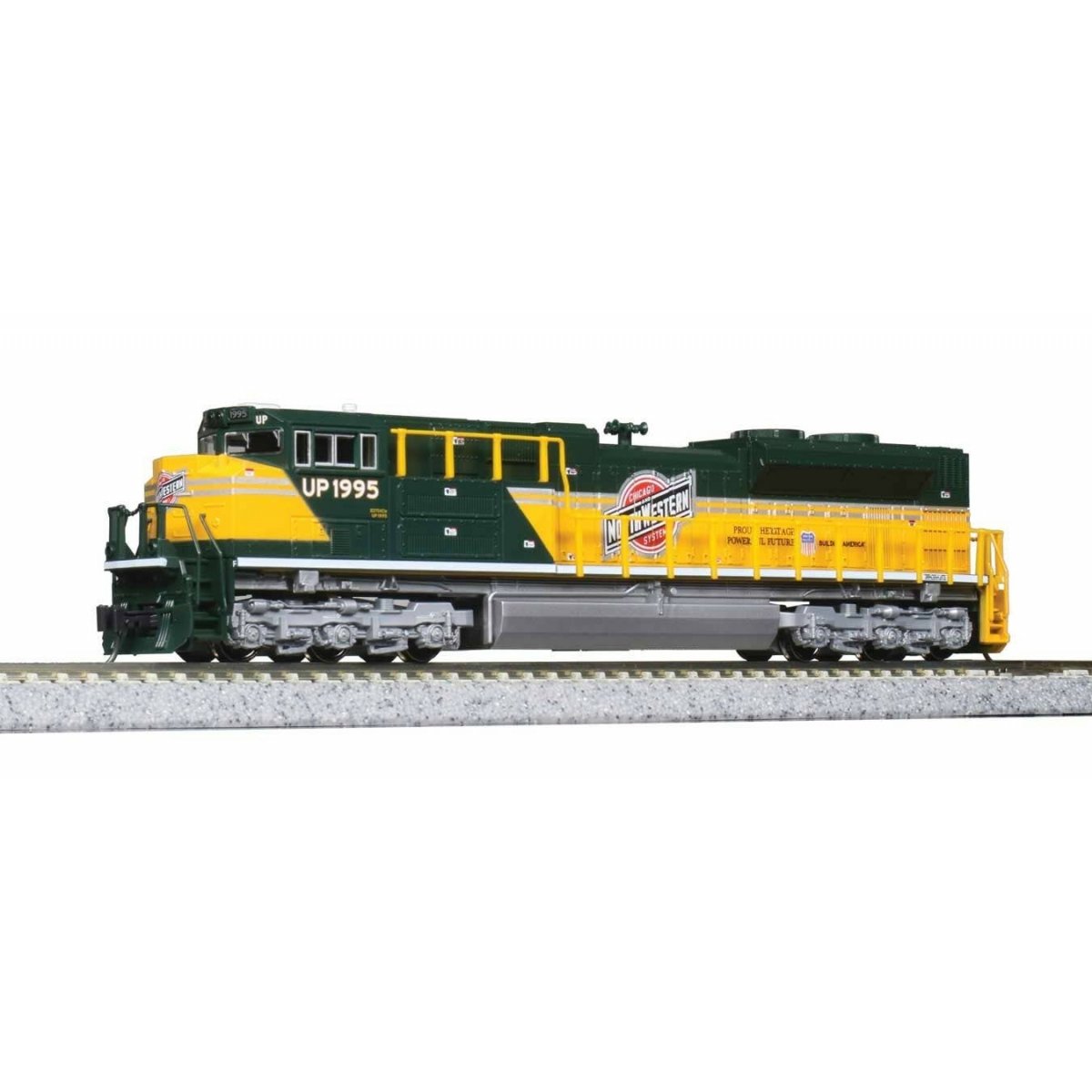 EMD SD70ACe - Standard DC -- Union Pacific 1995 (Chicago & Northwestern Heritage Scheme)