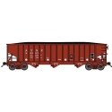 70-Ton 3-Bay 14-Panel Hopper w/Load - Ready to Run -- Santa Fe 80706 (Post-1974, Ga-162, Boxcar Red, N, Bluford Shops 14675