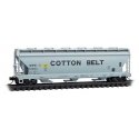 ACF 3-Bay Center Flow Covered Hopper w/Round Hatches - Ready to Run -- Cotton Belt SSW 73994 , N, Micro Trains Line 9300210