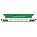Pressureaide Centerflow Covered Hopper - Ready to Run - Master(R) -- Grace Davison 59, N, Atlas Model Railroad Co. 50006076