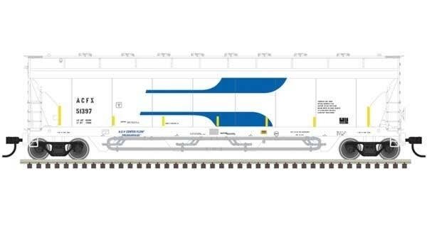 Pressureaide Centerflow Covered Hopper - Ready to Run - Master(R) -- ACFX 51405 (Vent, N, Atlas Model Railroad Co. 50006083