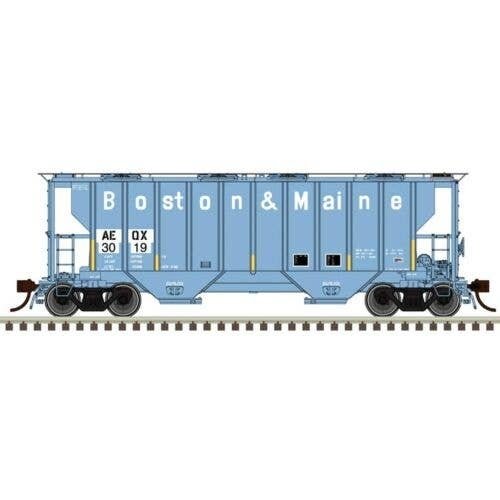 Portec 3000 2-Bay Covered Hopper - Ready to Run - Master(R) -- ATEL Leasing AEQX 301, HO, Atlas Model Railroad Co. 20007688