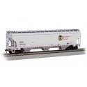 Trinity 5161 3-Bay Covered Hopper - Ready to Run -- Canadian Pacific 121774 (gray, black, re, HO, Bachmann Industries 70633