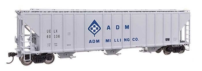 55′ Evans 4780 Covered Hopper - Ready To Run -- ADM-Milling UELX 60136, HO, WalthersProto 106170