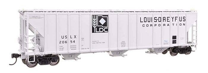 55′ Evans 4780 Covered Hopper - Ready To Run -- Louis Dreyfus USLX 20654, HO, WalthersProto 106200