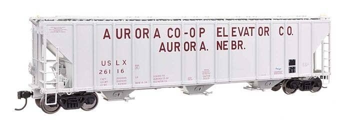 55′ Evans 4780 Covered Hopper - Ready To Run -- Aurora Coop USLX 26116, HO, WalthersProto 106178