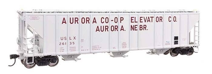 55′ Evans 4780 Covered Hopper - Ready To Run -- Aurora Coop USLX 26135, HO, WalthersProto 106181