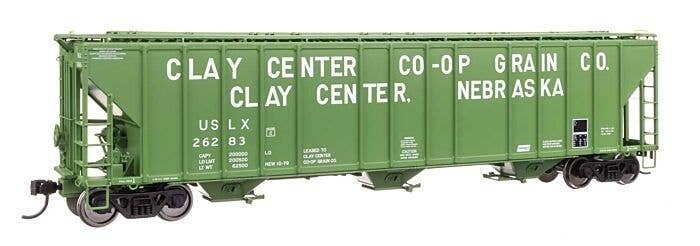 55′ Evans 4780 Covered Hopper - Ready To Run -- Clay Center USLX 26283, HO, WalthersProto 106182