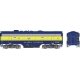 EMD F7B w/LokSound & DCC - Executive Line -- Alaska Railroad 1501 (McKinley Scheme, blue, yellow)