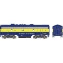 EMD F7B w/LokSound & DCC - Executive Line -- Alaska Railroad 1501 (McKinley Scheme, blue, yellow), HO, Bowser Manufacturing Co. 
