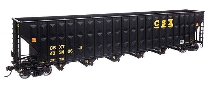 73′ Greenville 7,000 Cubic Foot Wood Chip Hopper - Ready to Run -- CSX 433406, HO, WalthersMainline 56343
