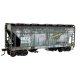 ACF 2-Bay Covered Hopper - Kit -- Chicago & North Western 175505 (Weathered green, gray, bla, HO, Micro Trains Line 2200003