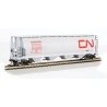 Canadian Cylindrical 4-Bay Grain Hopper - Ready to Run - Silver Series(R) -- Canadian Nation, HO, Bachmann Industries 19113