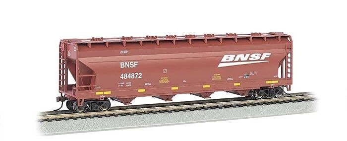 Silver Series(R) 56′ ACF Center-Flow Covered Hopper - Ready to Run -- Burlington Northern Sa, HO, Bachmann Industries 17505