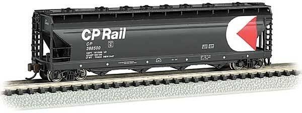 56′ 4-Bay Center-Flow Hopper - Ready to Run - Silver Series(R) -- Canadian Pacific 388511, N, Bachmann Industries 17565