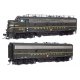 EMD FP7 & F7B Standard DC -- Pennsylvania Railroad EFP-15 9846A, EH-15 9846B (Brunswick Green, Keystone
