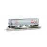 Canadian Cylindrical 4-Bay Grain Hopper - Ready to Run - Silver Series(R) -- Canadian Nationa, N, Bachmann Industries 19163